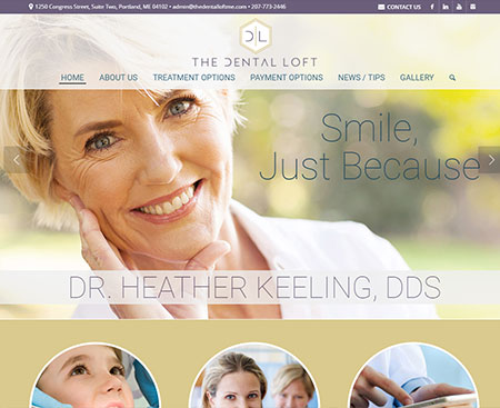 The Dental Loft Website Design
