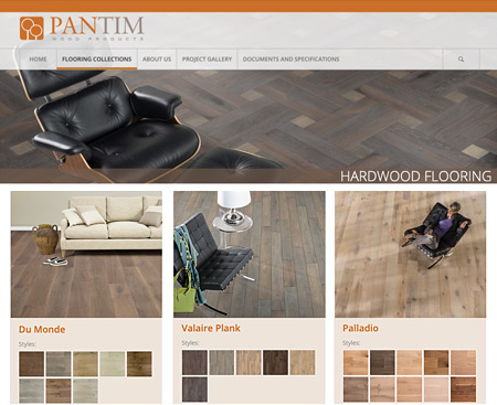 PanTim Wood Products Website Design